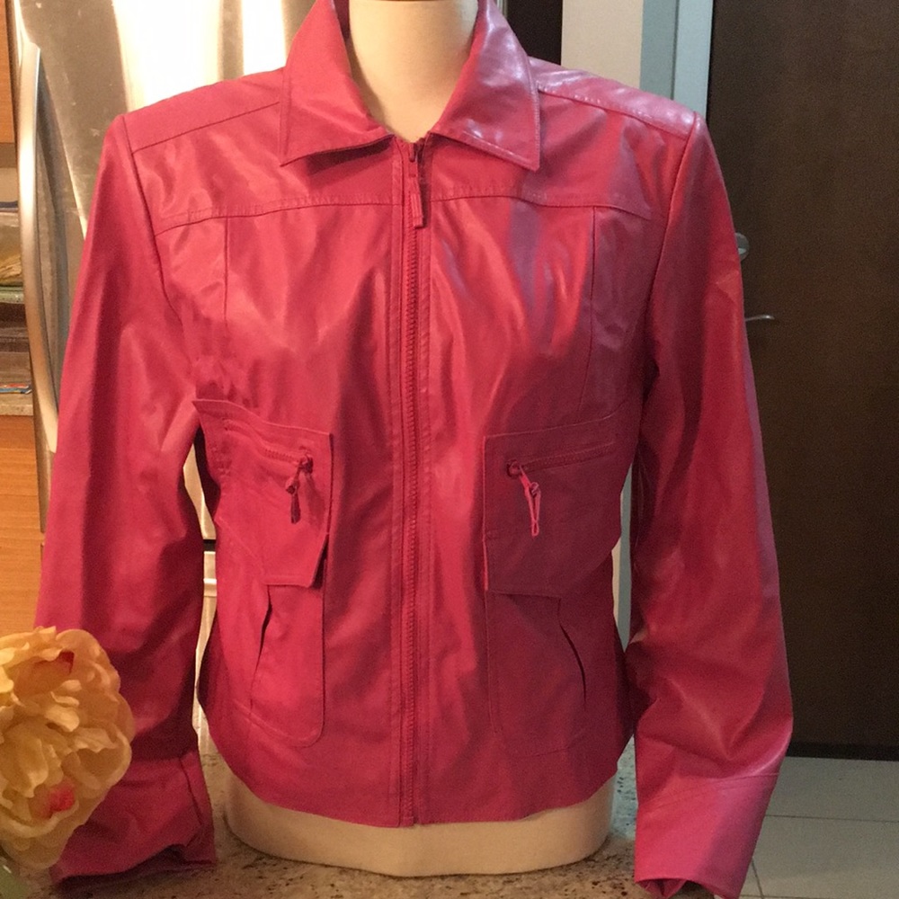 MARC MATTIS Faux Leather Jacket